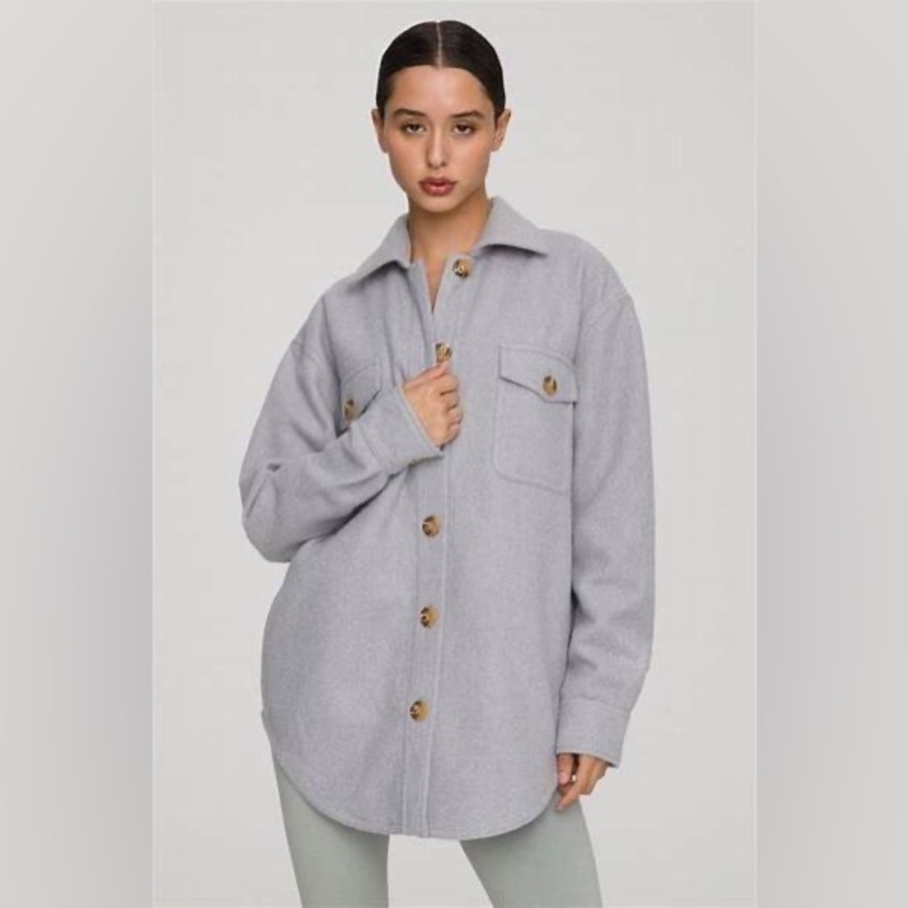 NWT OVERSIZE WOOL SHACKET | GOOD AMERICAN